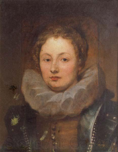 Anthony Van Dyck Portrait of a Noblewoman Norge oil painting art
